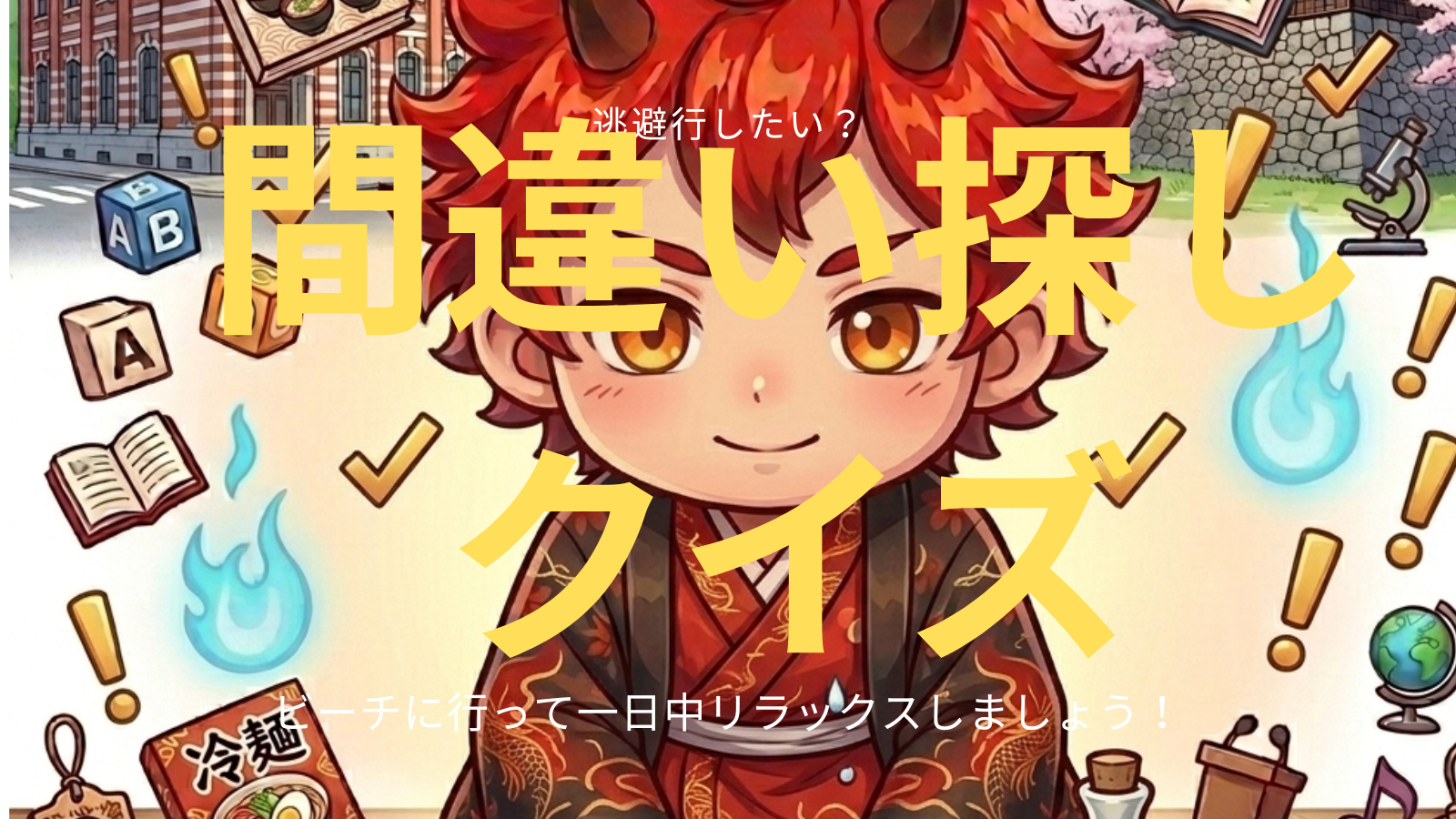 ゴールデンウィークの間違い探しで楽しもう